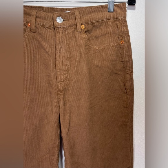 RE/DONE Jeans Women’s Size 26 70s Corduroy Loose Flare in Ginger Corduroy - Picture 5 of 15